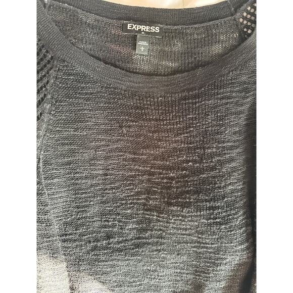 EXPRESS SWEATER size LARGE black - Picture 4 of 5